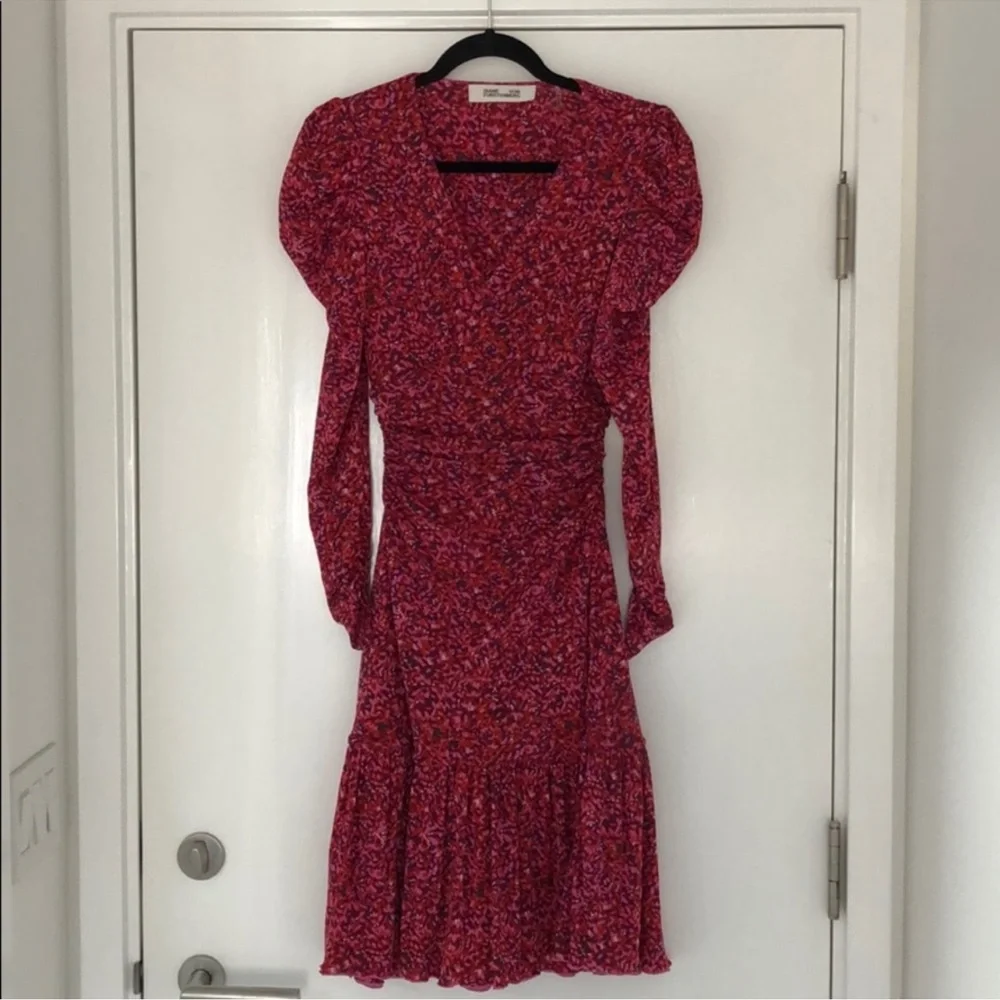 Diane von Furstenberg Alyssa Ruched Midi Dress - Picture 8 of 11